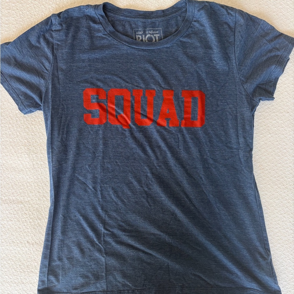 Sub_Urban Riot Heathered Blue Logo Tee